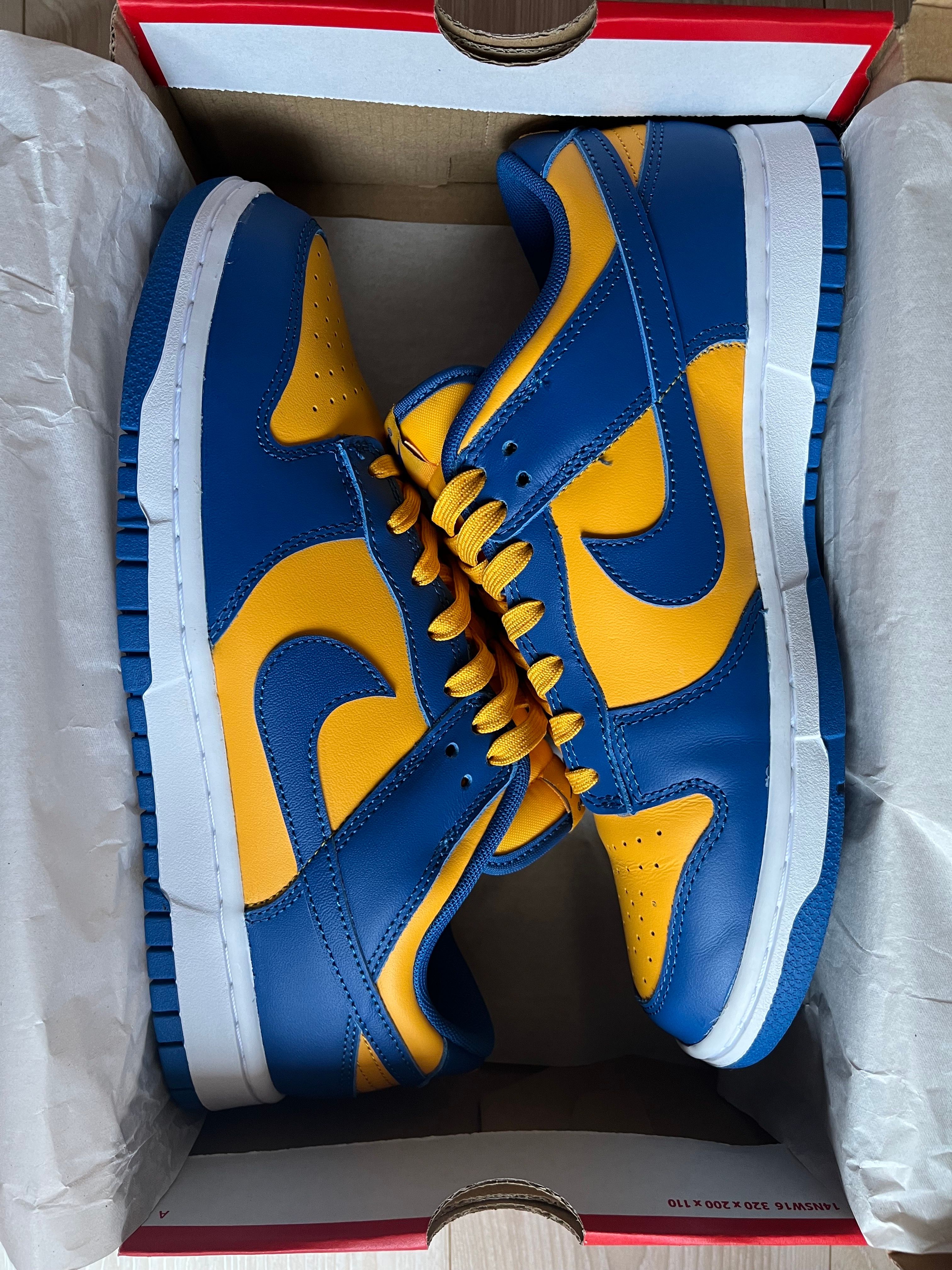 Nike Dunk Low "Blue Jay and University Gold"