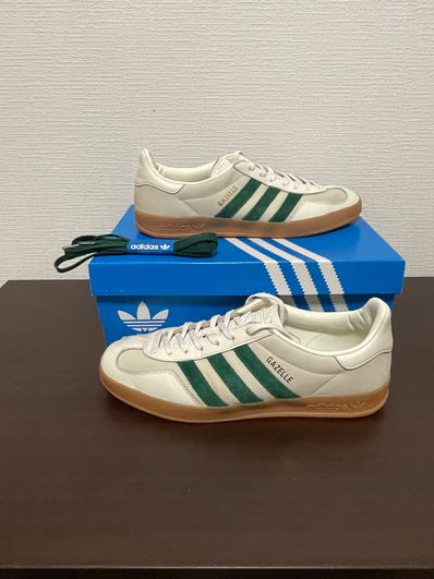 adidas Gazelle Indoor "Off White/Dark Green/Footwear White"