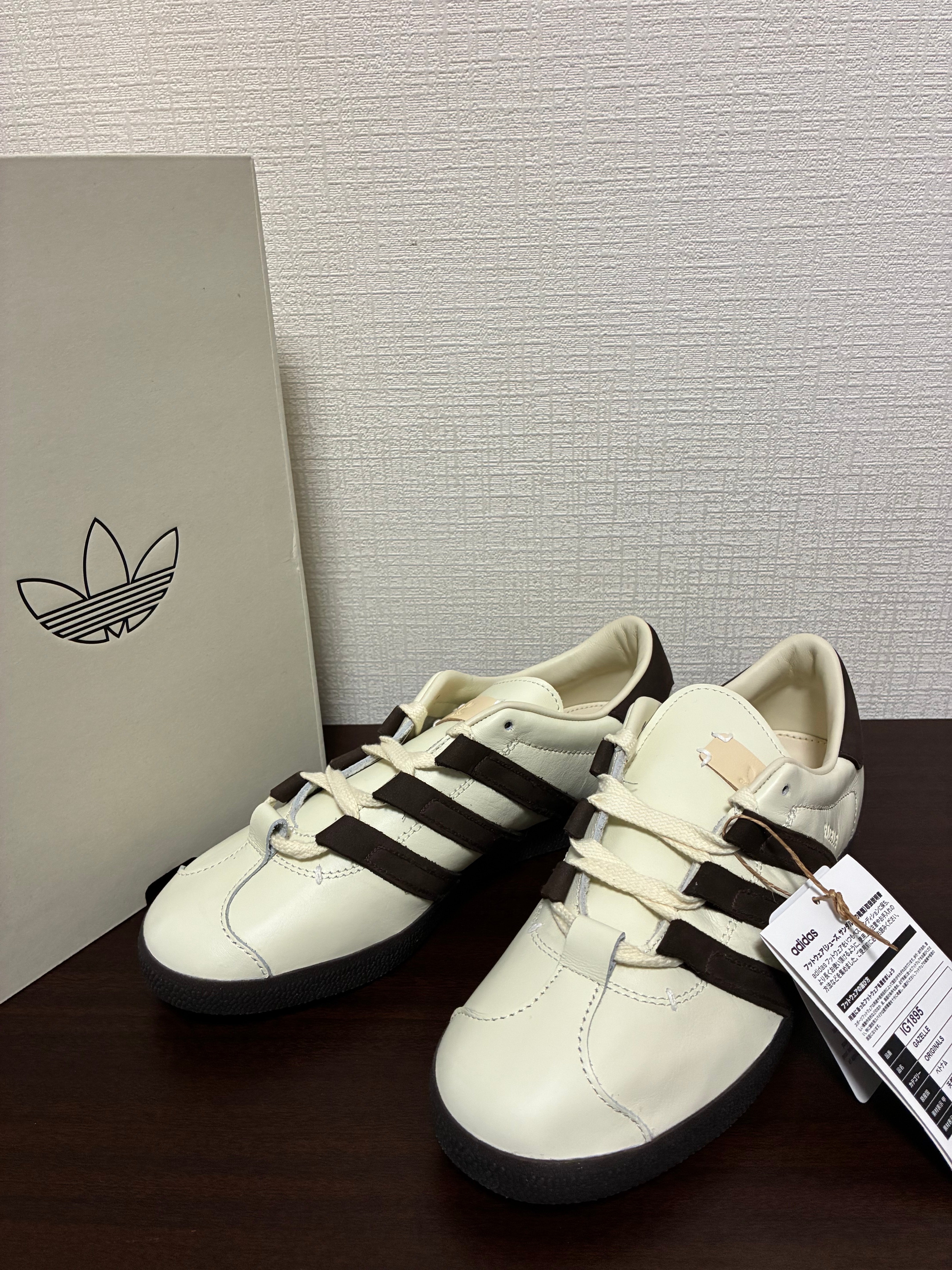 FOOT INDUSTRY × adidas Gazelle "Cream White/Dark Brown"