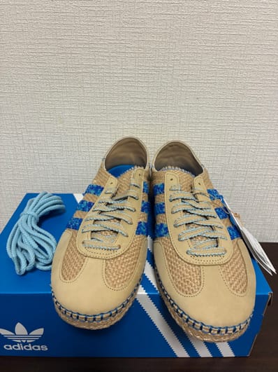 CLOT × adidas Gazelle by Edison Chen "Linen Khaki/Light Blue"