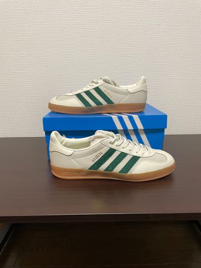 adidas Gazelle Indoor "Off White/Dark Green/Footwear White"