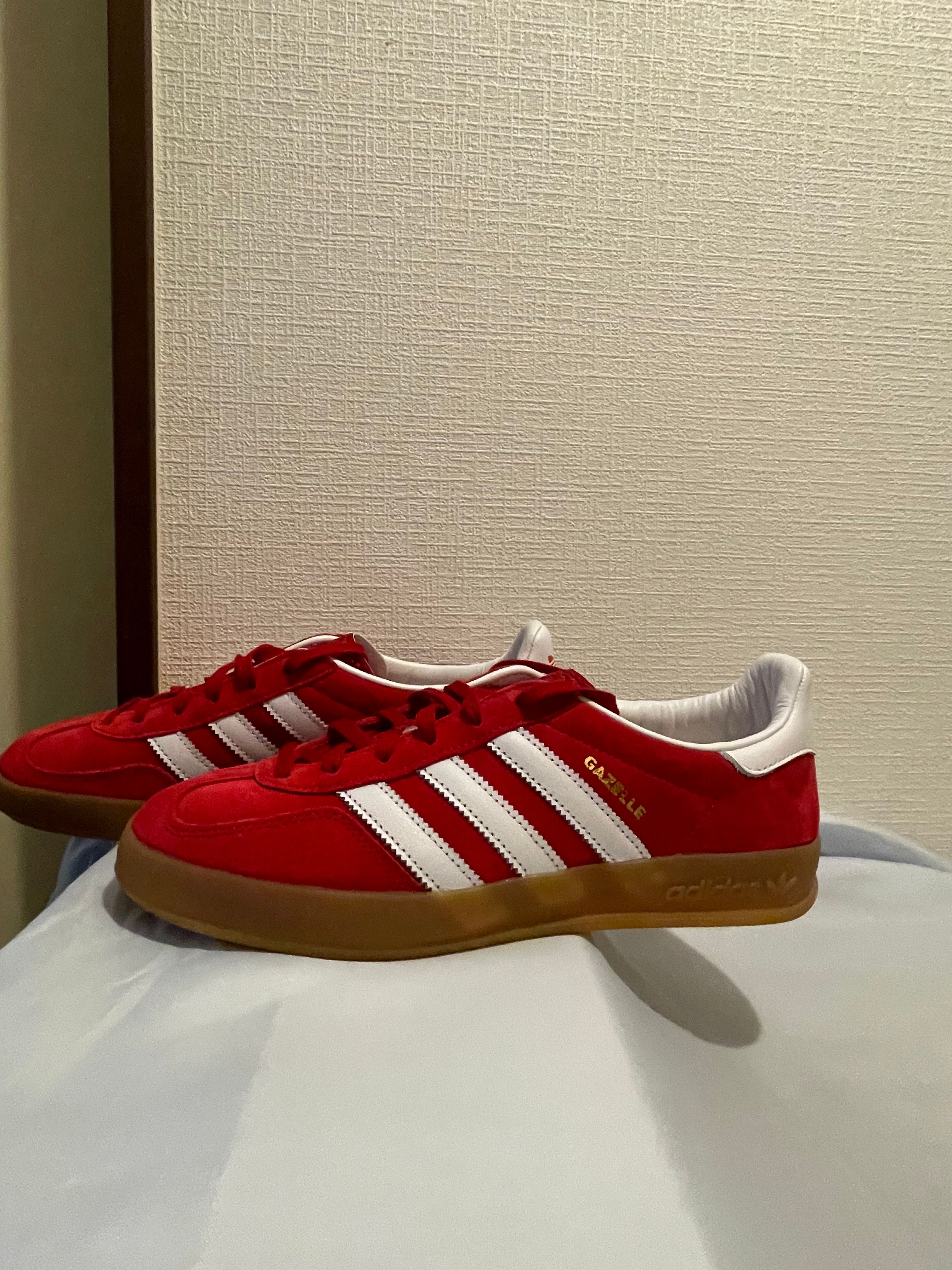 adidas Gazelle Indoor "Scarlet/Footwear White"
