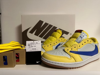 Travis Scott × Nike Women's Air Jordan 1 Retro Low OG "Canary"