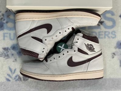 A Ma Maniere × Nike Air Jordan 1 Retro High OG "Sail and Burgundy"