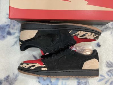 Sole Fly × Nike Air Jordan 1 Low "Black and Sport Red"