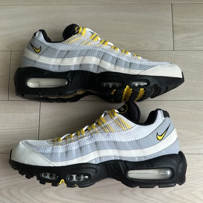 Nike Air Max 95 Essential "White/Tour Yellow/Black/Wolf Grey"