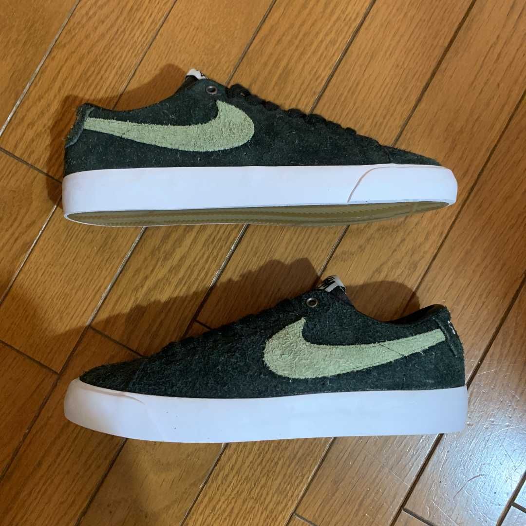 Stussy × Nike SB Blazer Low "Black/Palm Green"