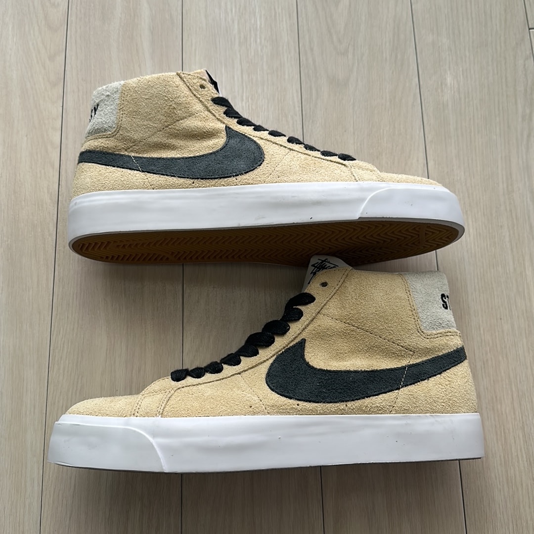 Stussy × Nike SB Blazer Mid "Gold/Black"
