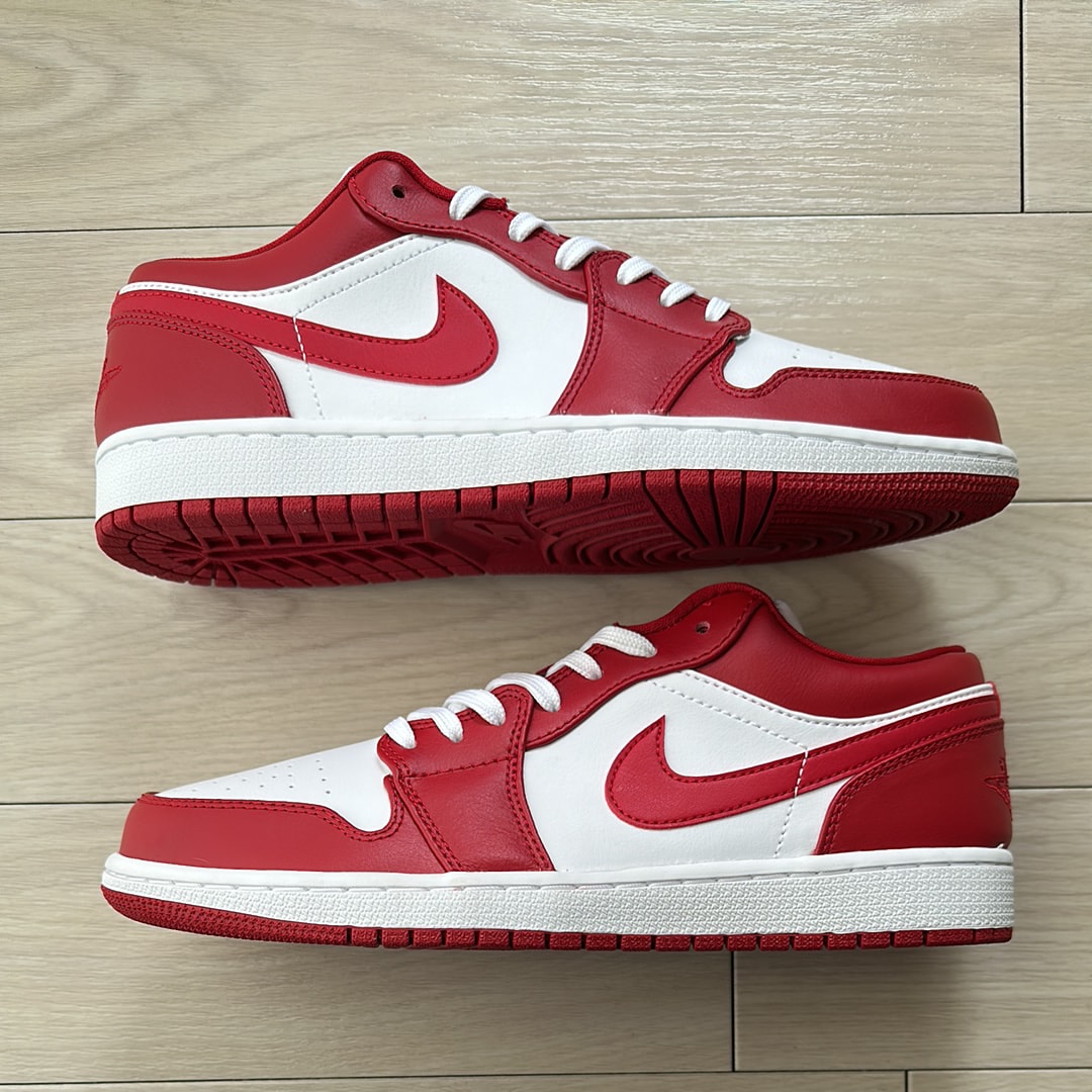 ナイキ エアジョーダン1 ロー "ジムレッド/ホワイト"