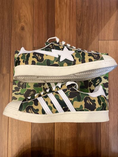 A BATHING APE®︎ × adidas Superstar 80's "Green Camo"