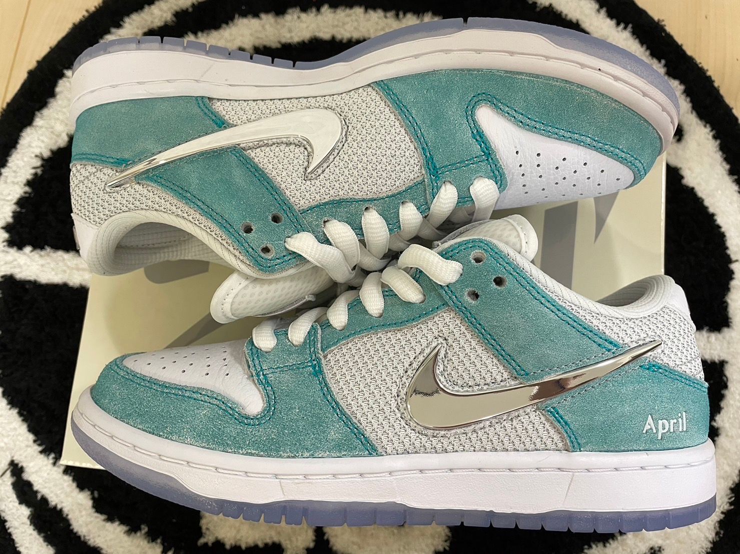 APRIL SKATEBOARDS × Nike SB Dunk Low Pro QS "White and Multi-Color"