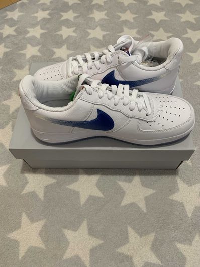 KITH × Nike Air Force 1 Low "White/Rush Blue/White/Brilliant Orange"