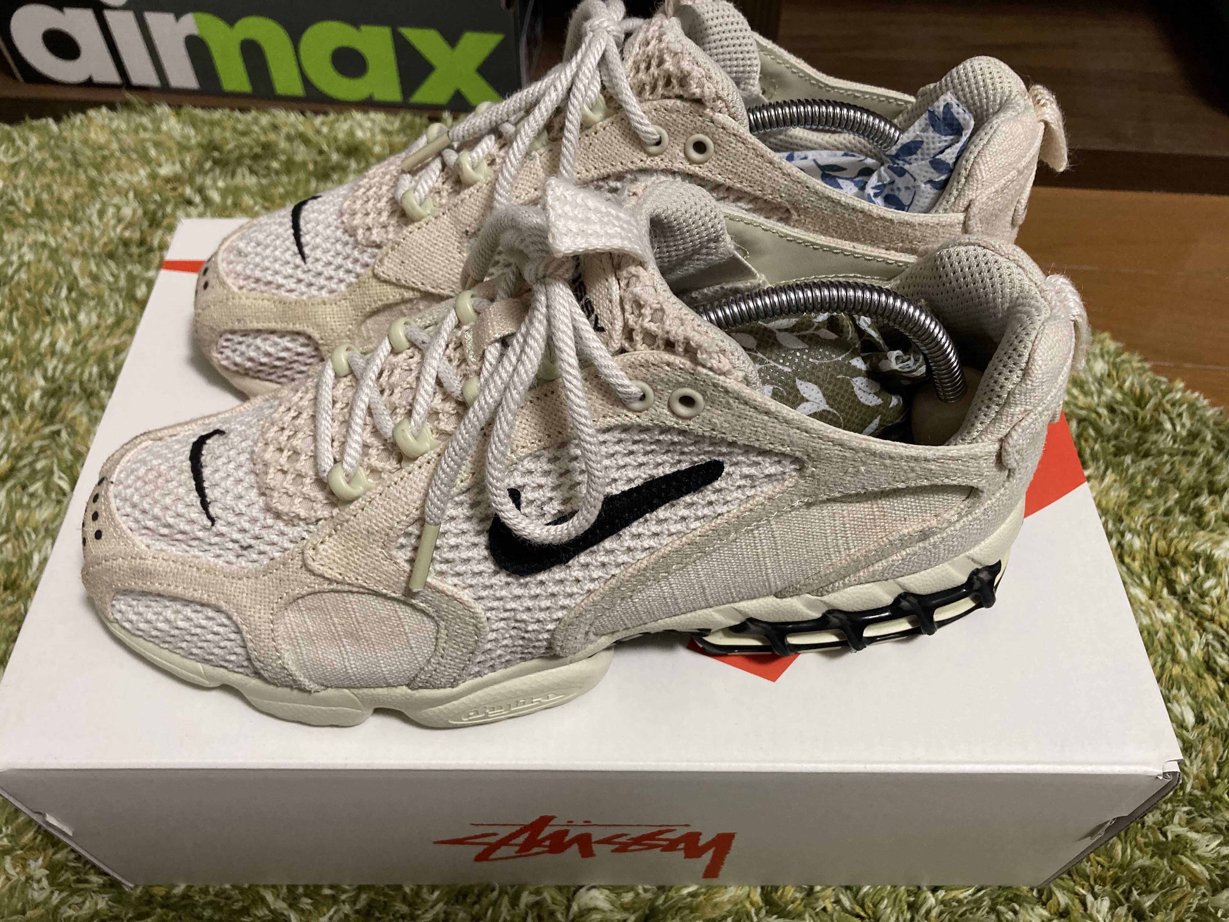 Stussy × Nike Air Zoom Spiridon CG 2 "Fossil/Black"