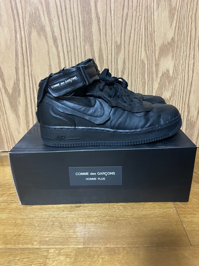 COMME des GARCONS × Nike Air Force 1 Mid "Black"