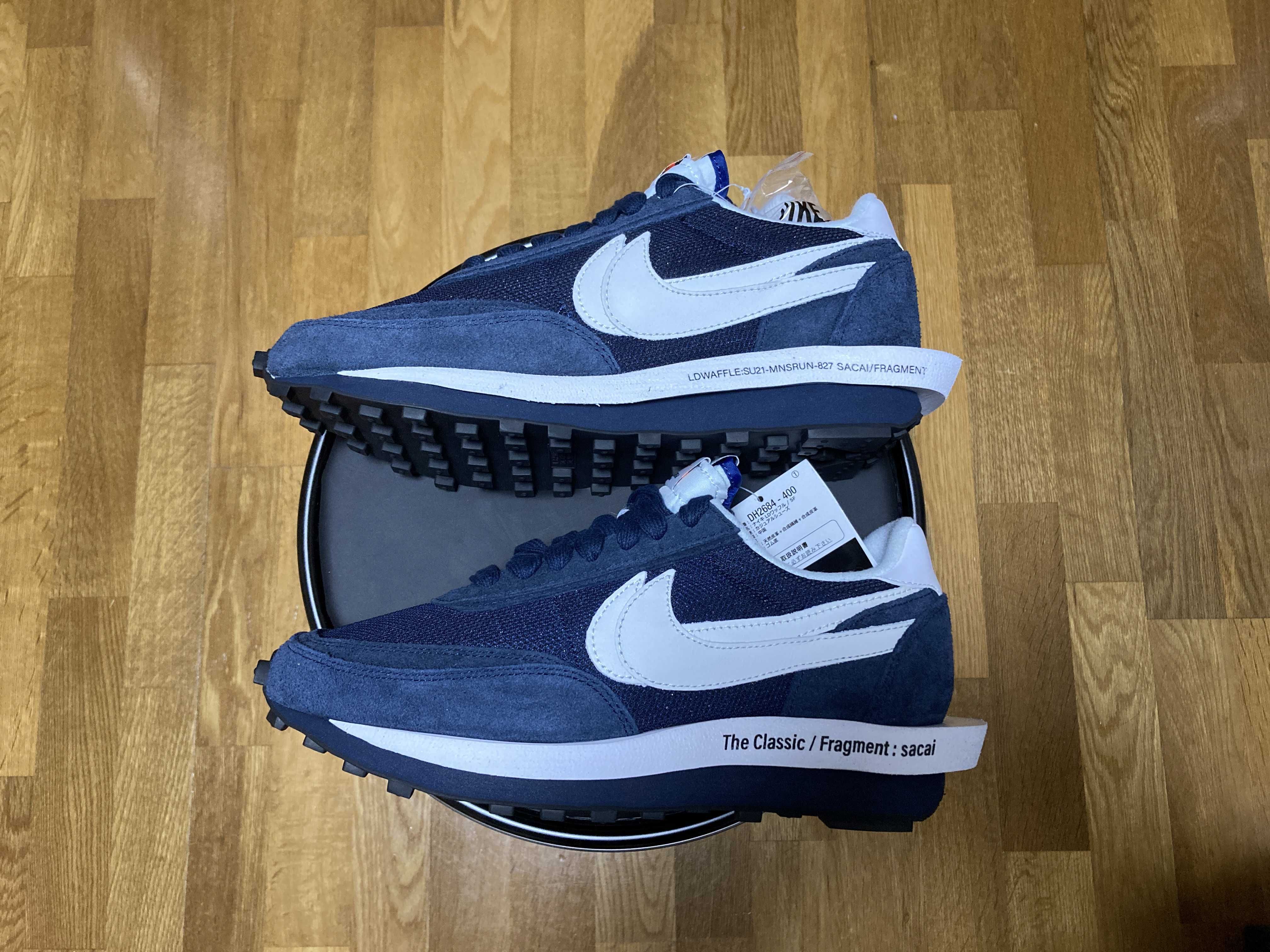 Fragment × sacai × Nike LD Waffle "Blackended Blue"