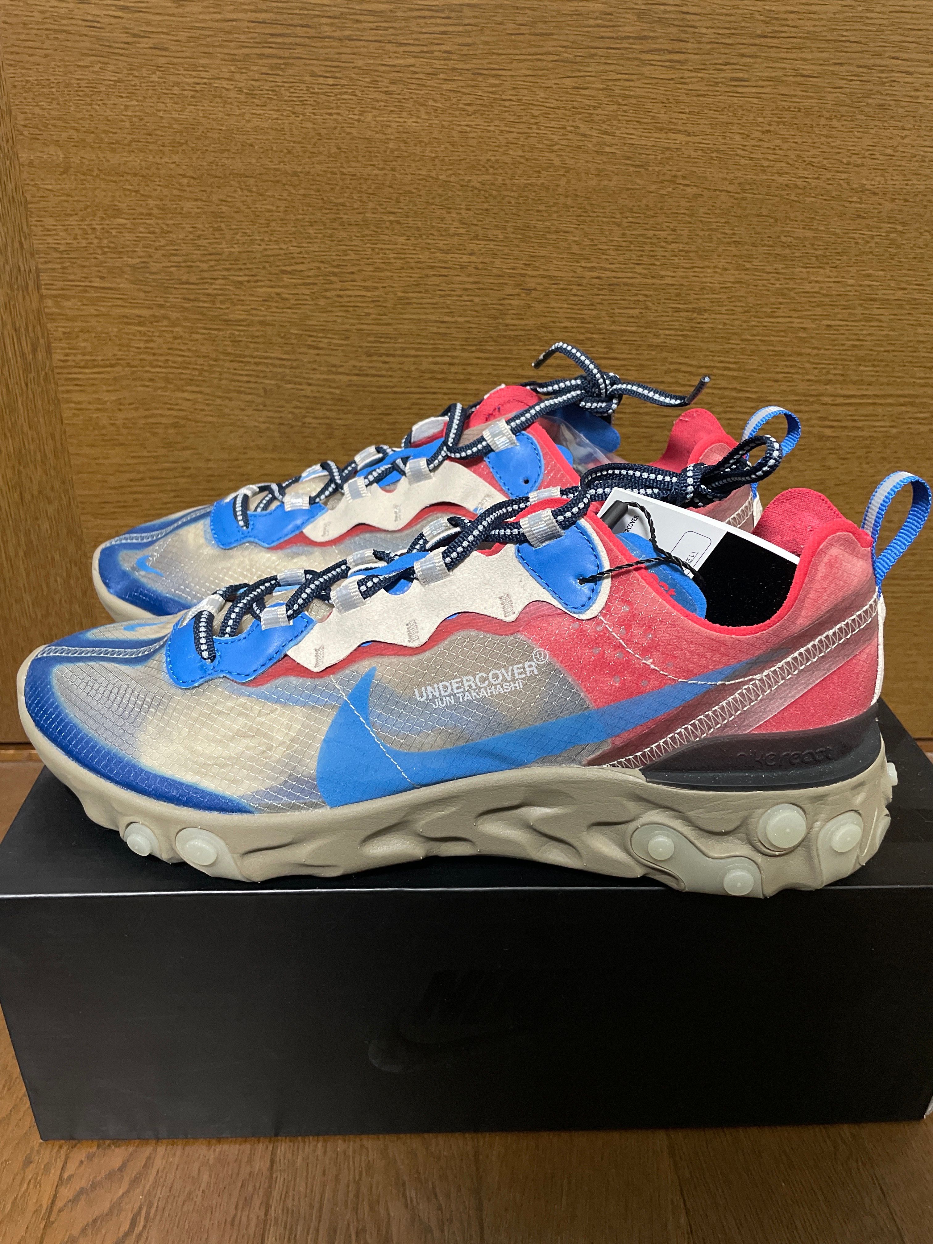 UNDERCOVER × NIKE REACT ELEMENT 87 "BLUE/RED"