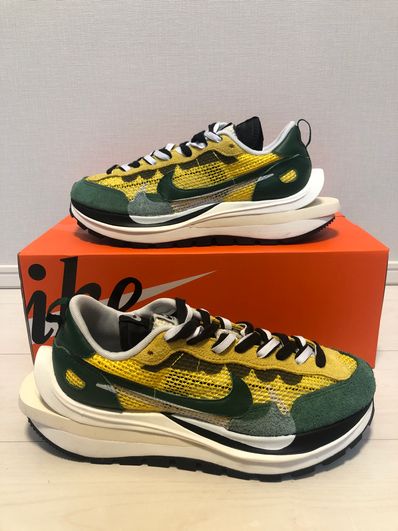 sacai × Nike Vapor Waffle "Tour Yellow/Stadium Green-Sail"