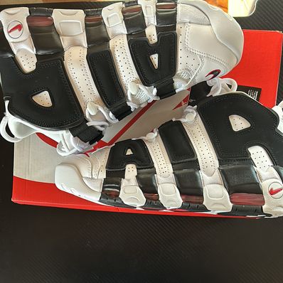 Nike Air More up Tempo "White/Black/University Red"(~2018)