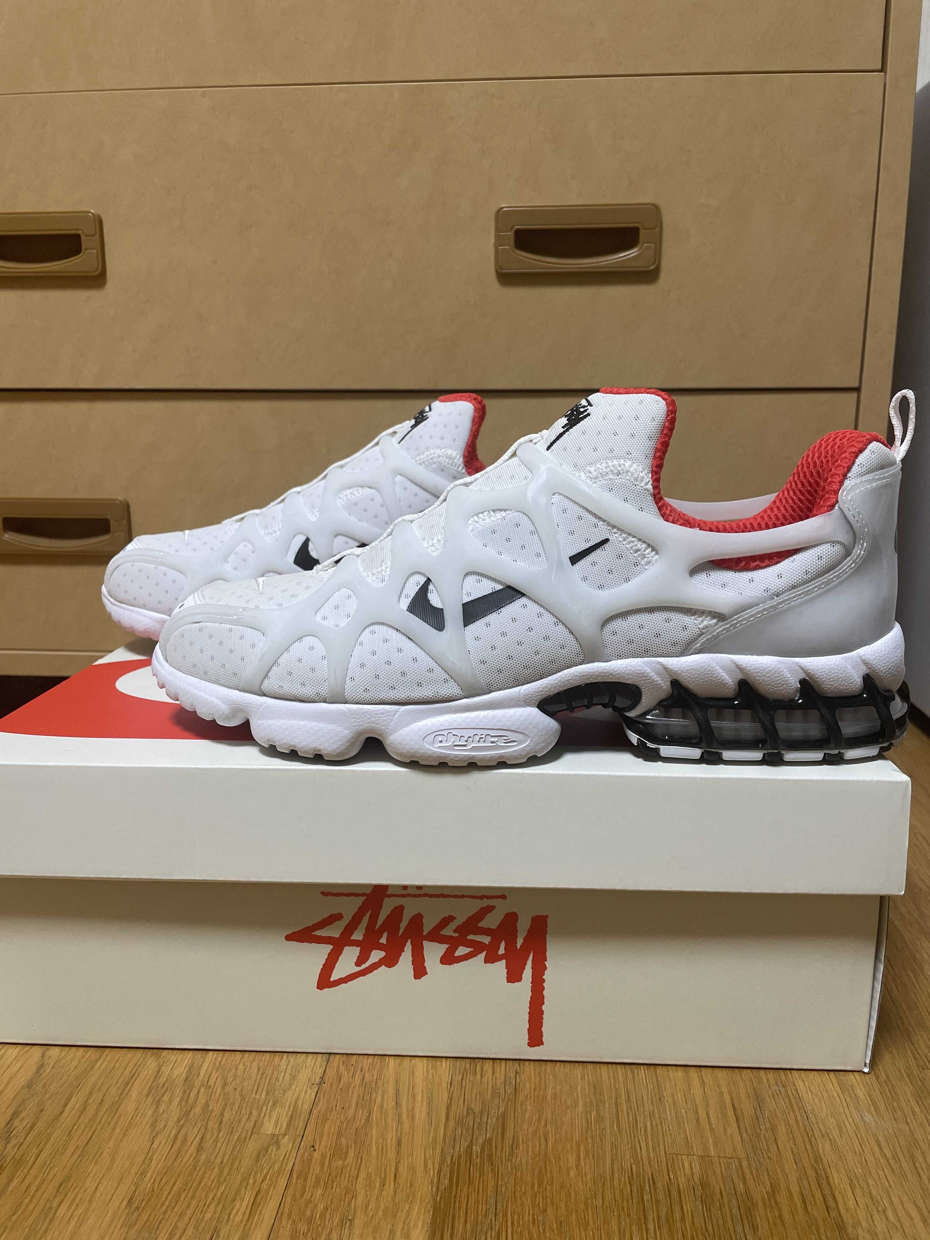 Stussy × Nike Air Zoom Kukini "White/Red"