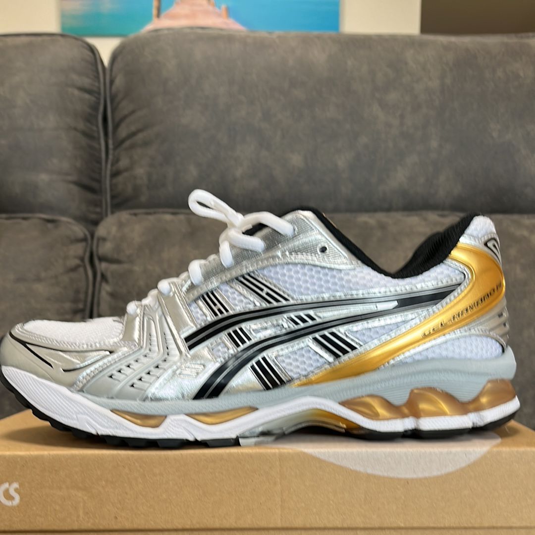 Asics Gel-Kayano 14 "White/Pure Gold"