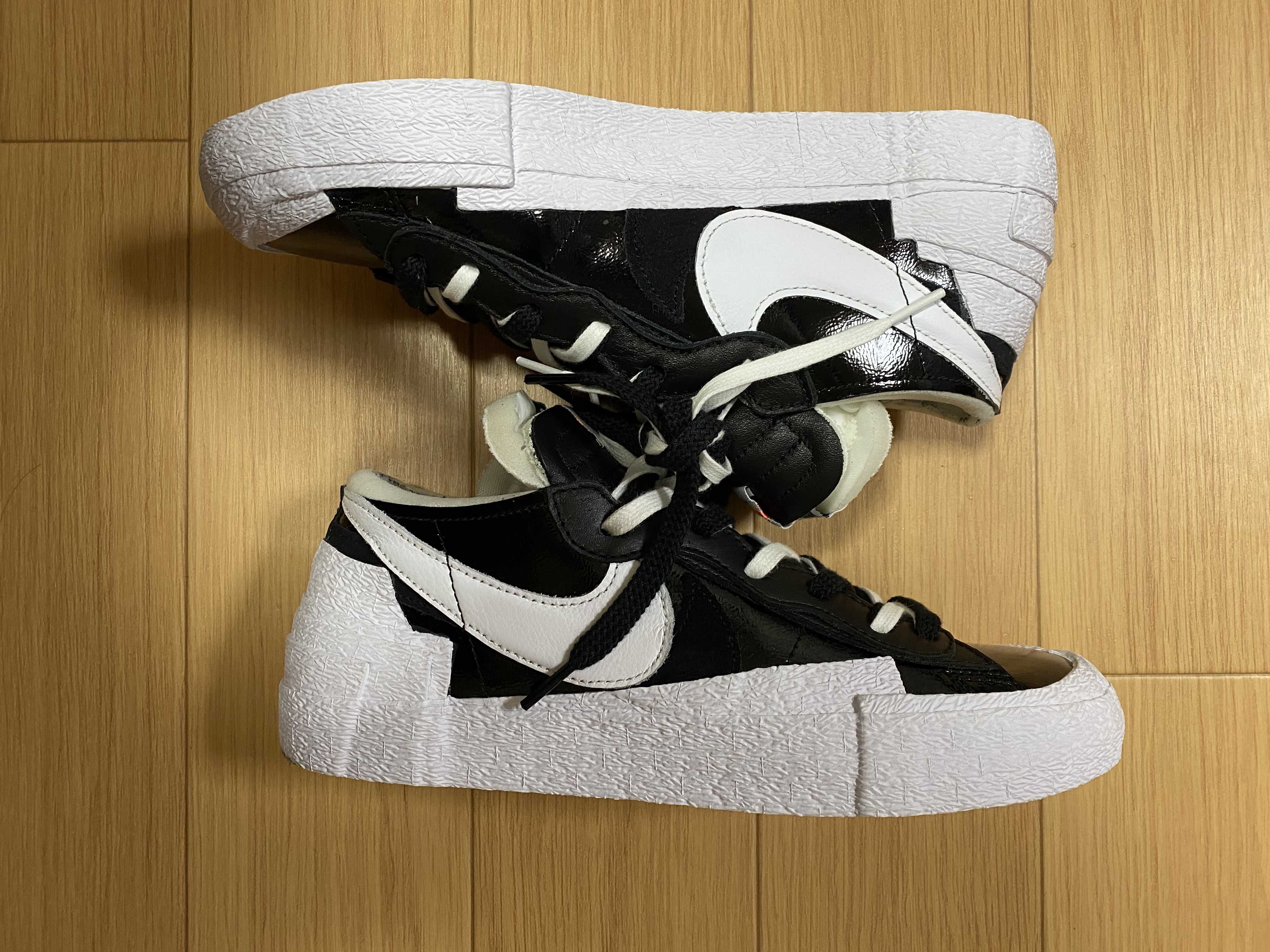 sacai × Nike Blazer Low "Black Patent Leather"