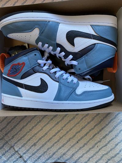 FACETASM × Nike Air Jordan 1 Mid "White/Navy"