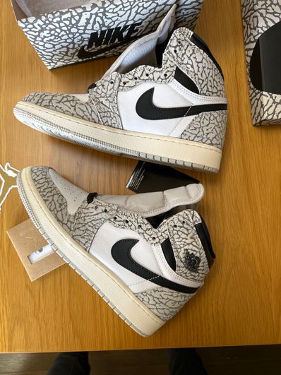 Nike GS Air Jordan 1 High OG "White Cement"