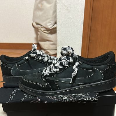 Travis Scott × Nike Air Jordan 1 Low OG SP "Black Phantom"