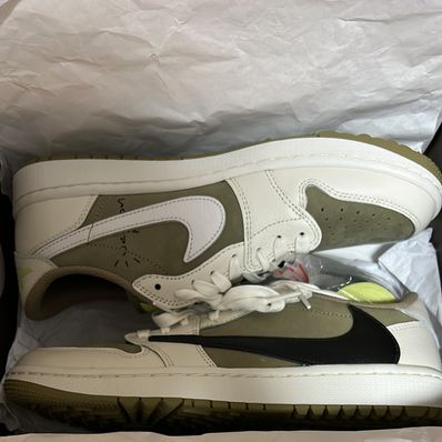 Travis Scott × Nike Air Jordan 1 Low Golf NRG "Neutral Olive"