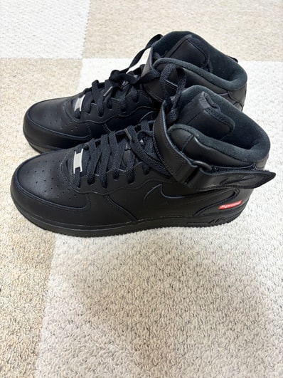 Supreme × Nike Air Force 1 Mid "Black" FW24
