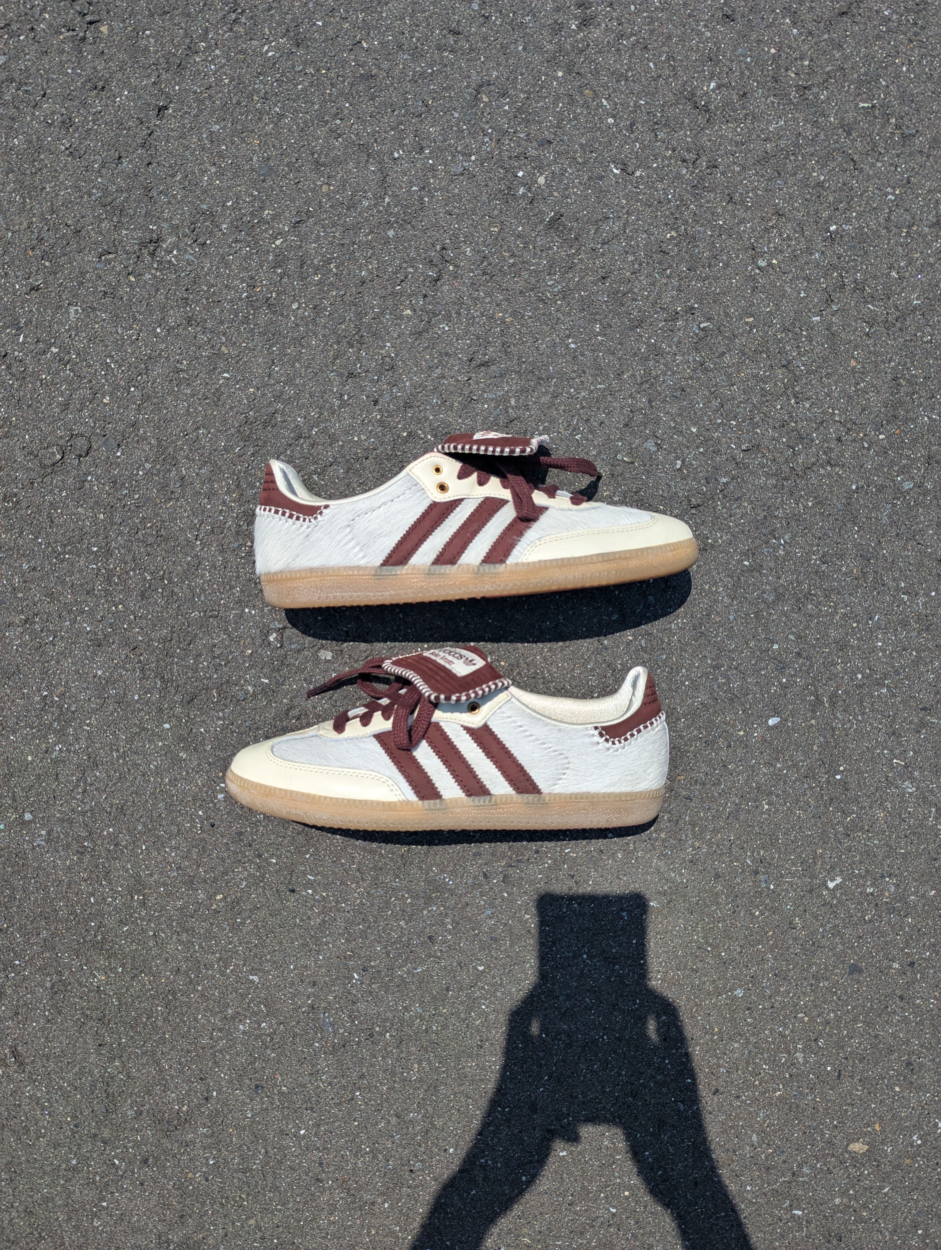 Wales Bonner × adidas Samba Pony Tonal Low "Cream White/Mystery Brown"
