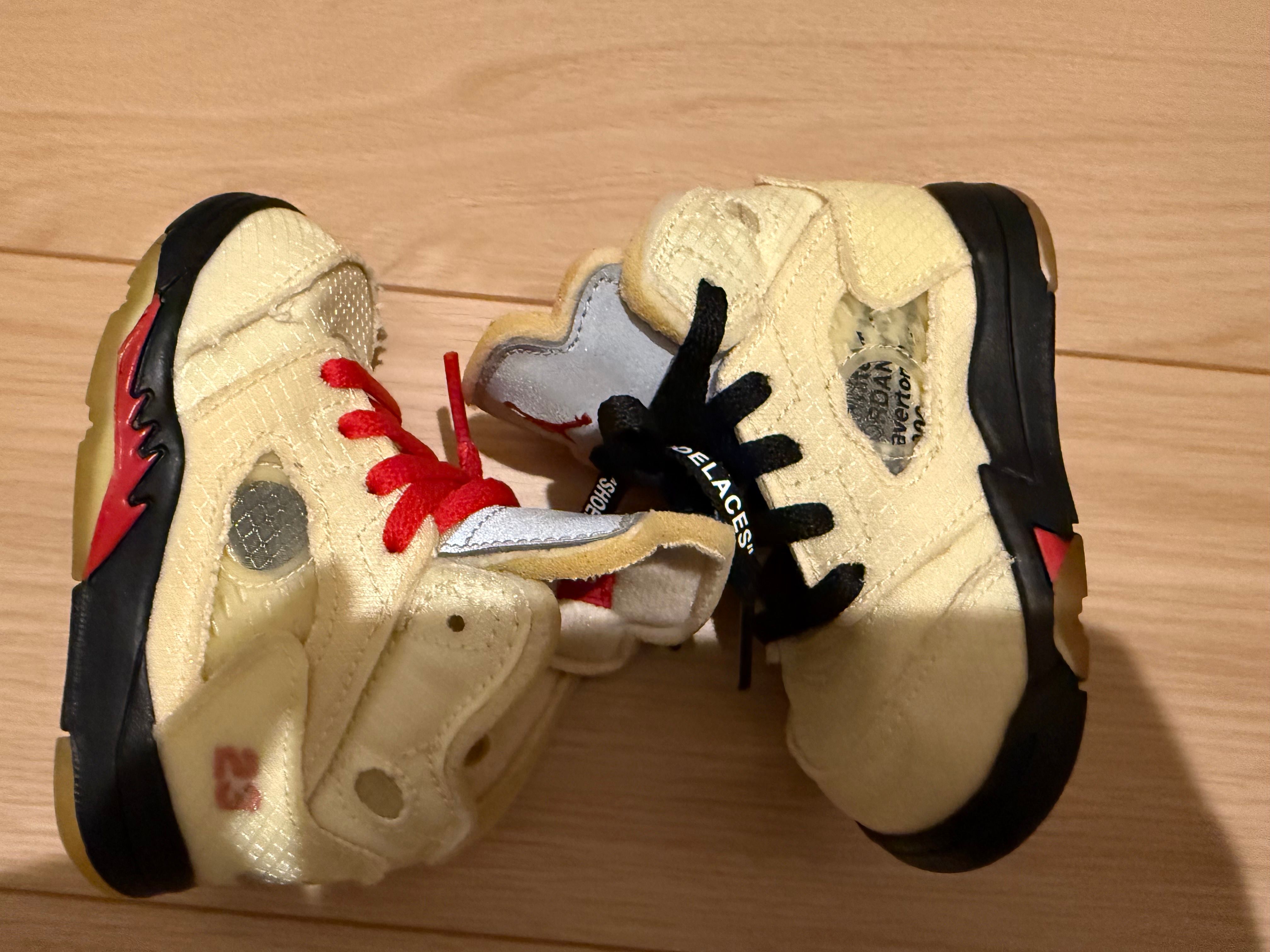 Off-White × Nike TD Air Jordan5 "Sail"
