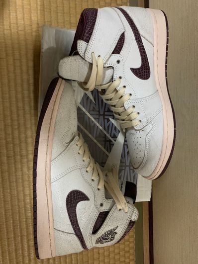 A Ma Maniere × Nike Air Jordan 1 Retro High OG "Sail and Burgundy"