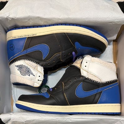 fragment design × UNION × Nike Air Jordan 1 High OG "Sport Royal"