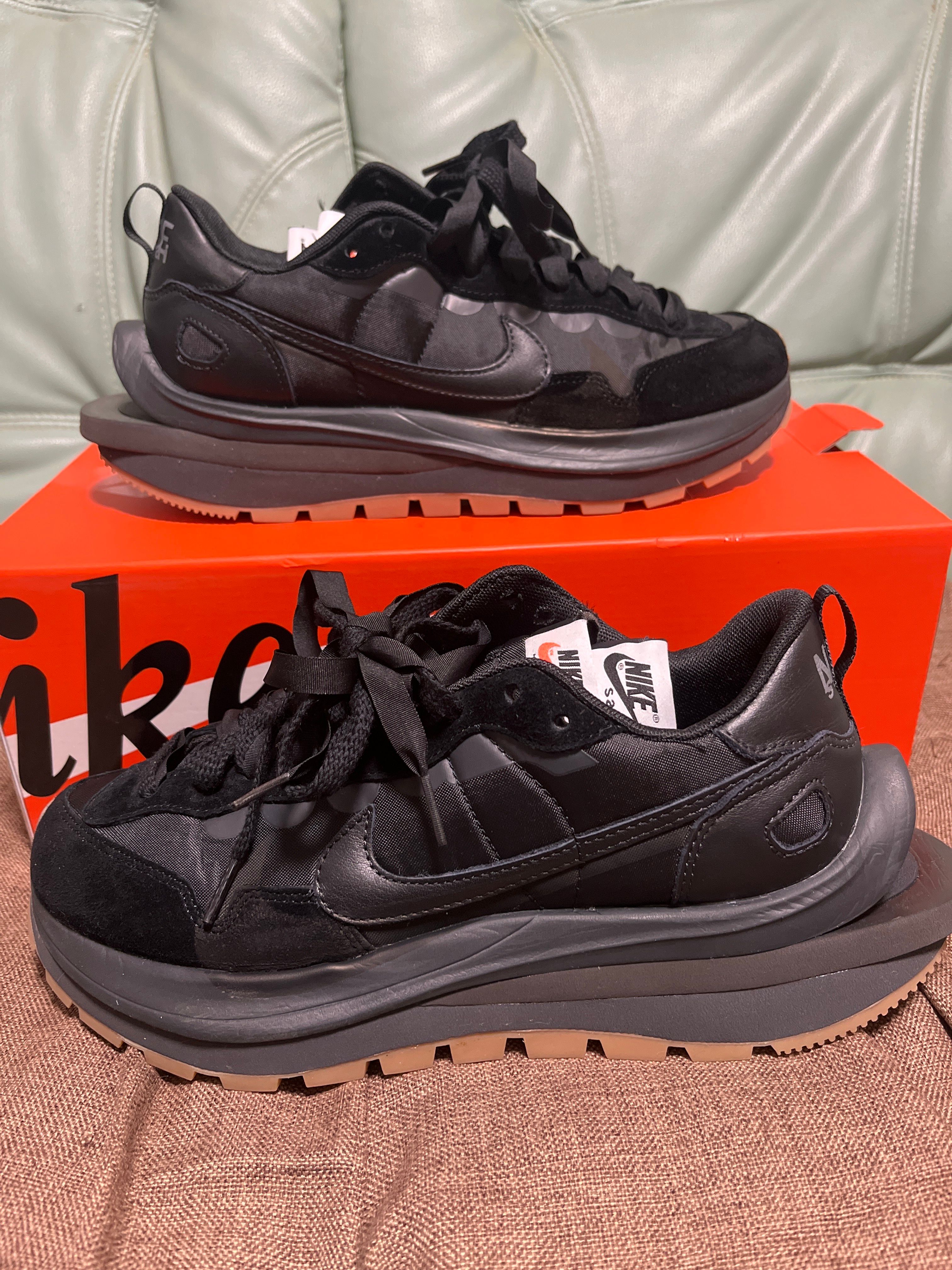 sacai × Nike VaporWaffle "Black Gum"