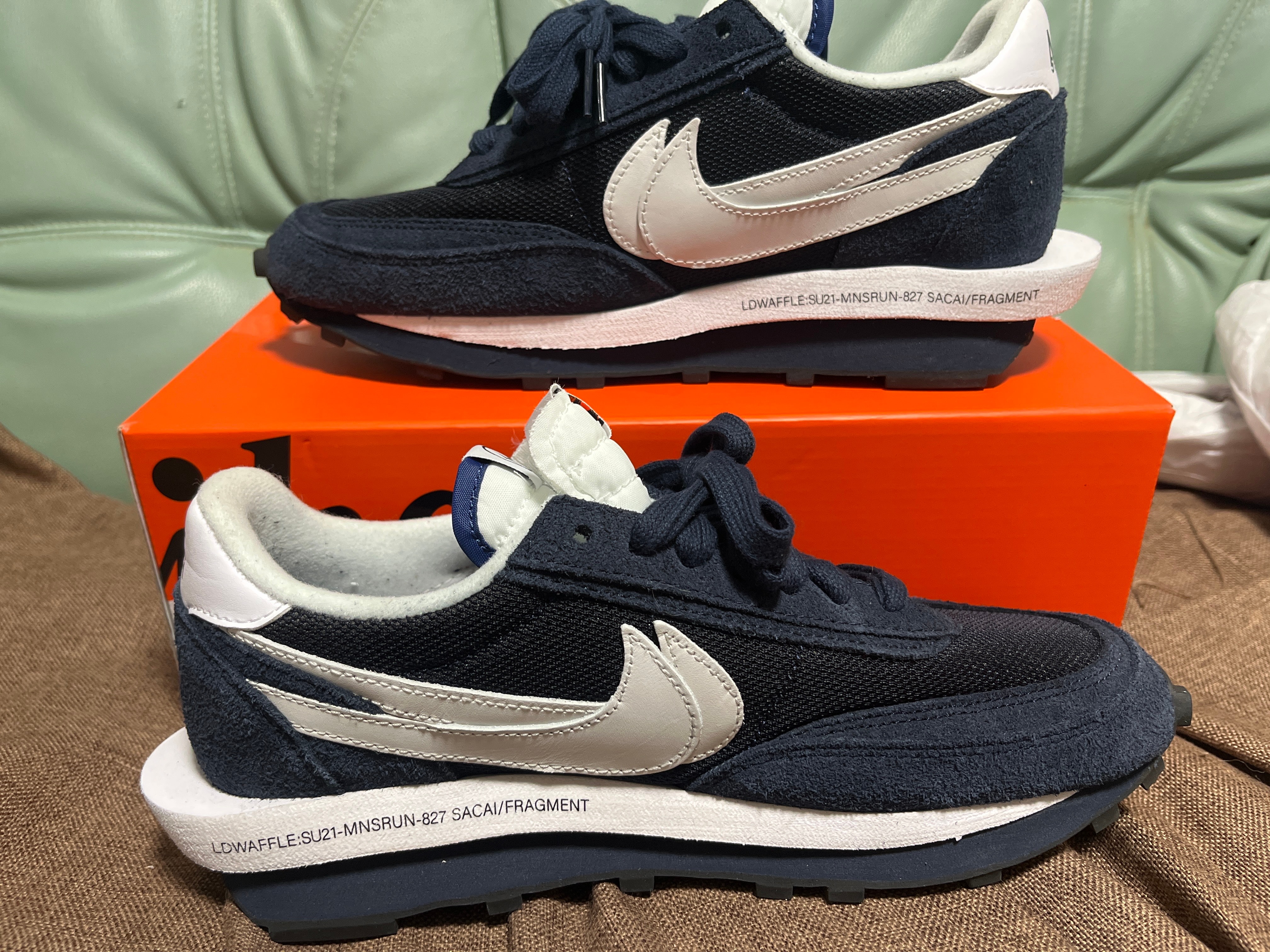 Fragment × sacai × Nike LD Waffle "Blackended Blue"