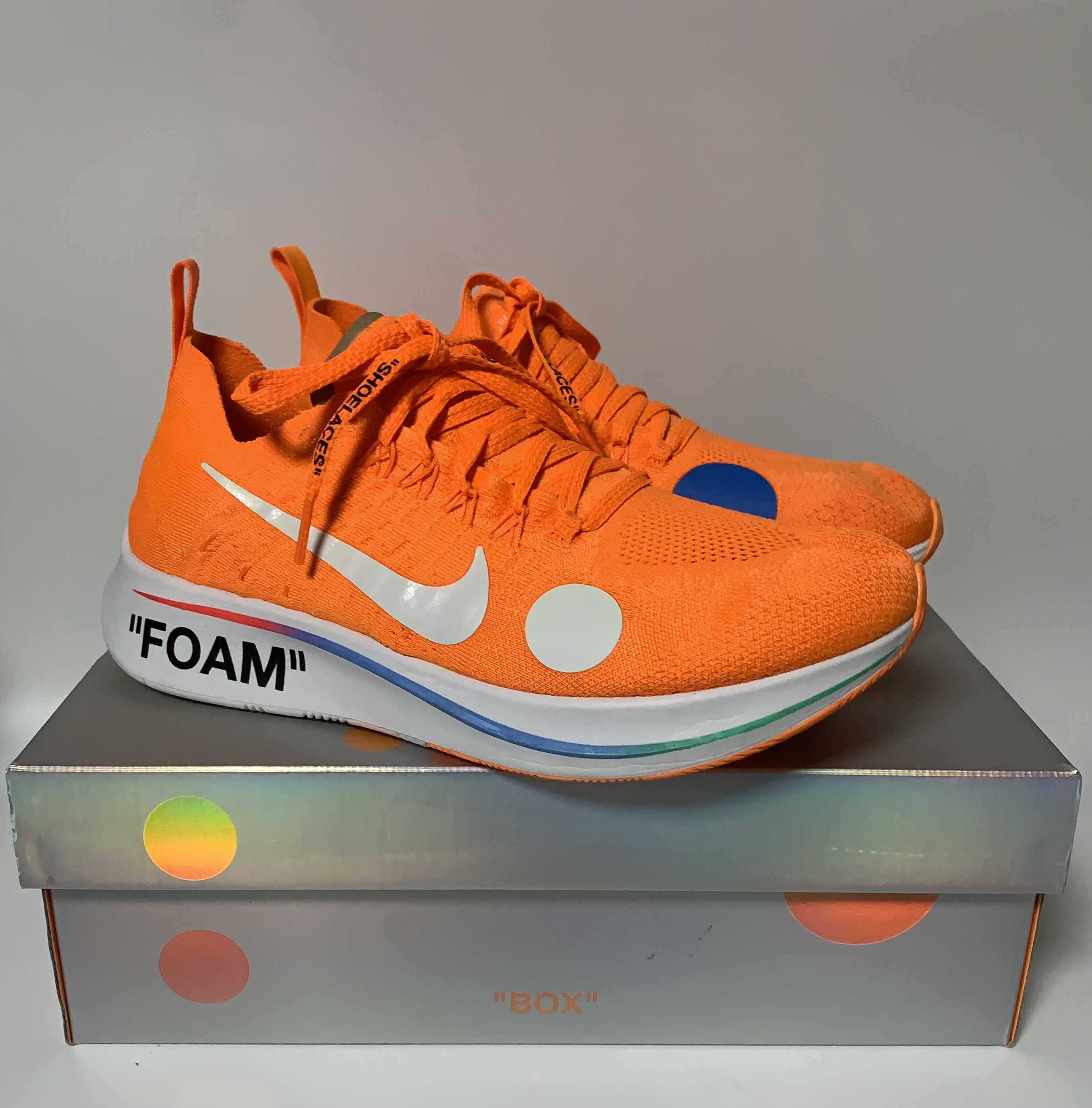 Off-White × Nike Zoom Fly Mercurial Flyknit "Total Orange/White/Volt"