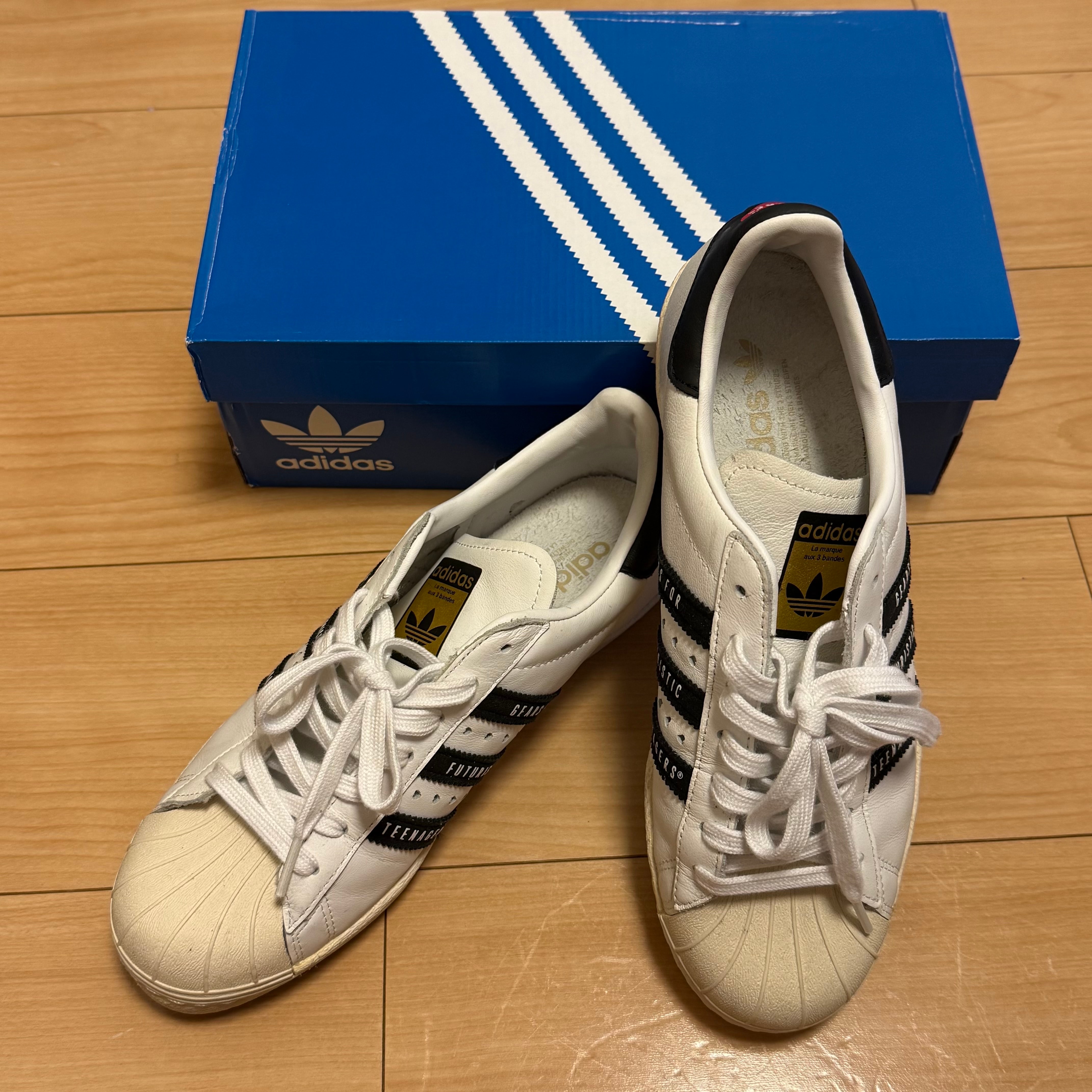 HUMAN MADE × adidas Superstar 80s "White/Black"