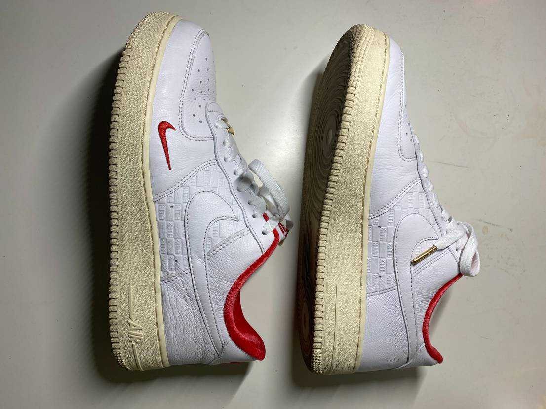 KITH × Nike Air Force 1 Low "White/Red"
