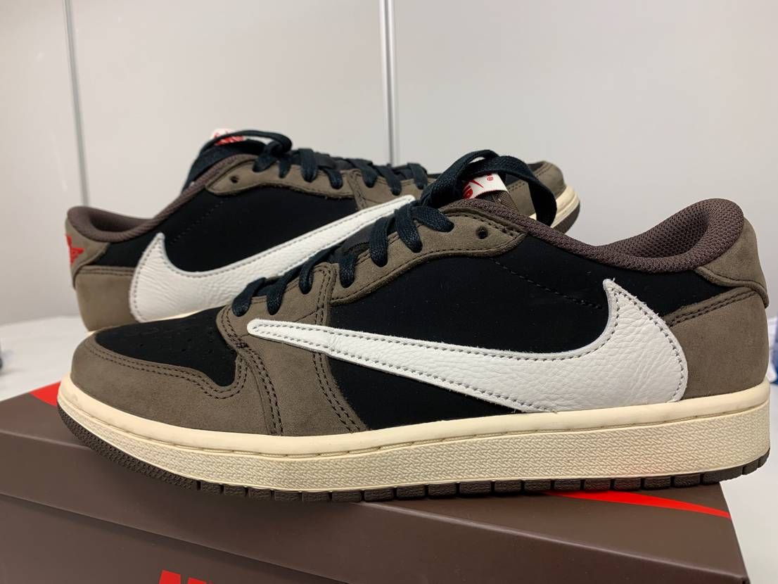 Travis Scott × Nike Air Jordan 1 Low OG SP-T "Black/Dark Mocha"