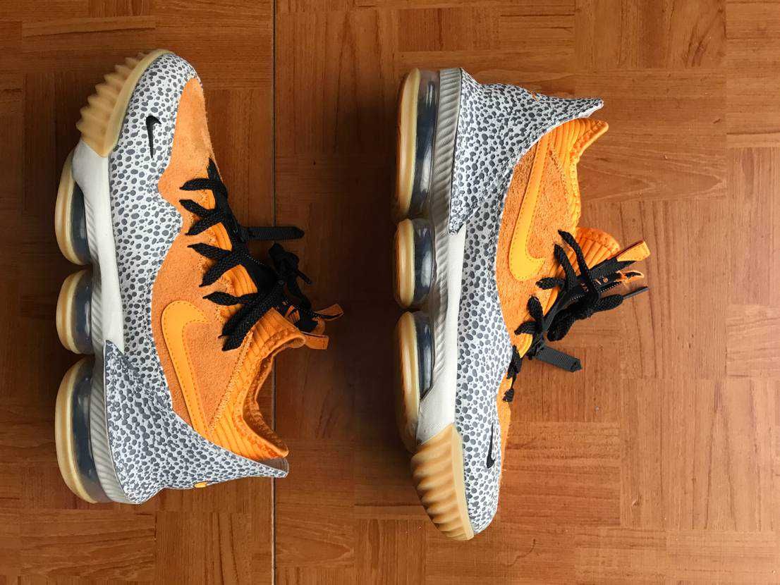 atmos × Nike LeBron 16 Low "Safari" (CD9471-800/CI3358-800)
