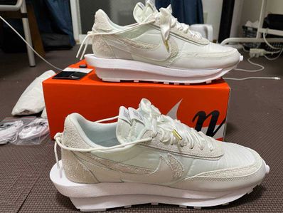 sacai × Nike LDV Waffle "Triple White"