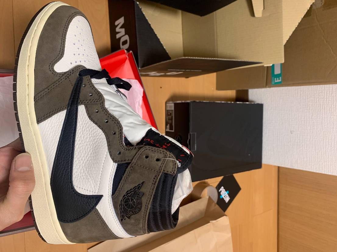 Travis Scott × Nike Air Jordan 1 Retro High OG TS SP "Sail/Dark Mocha"