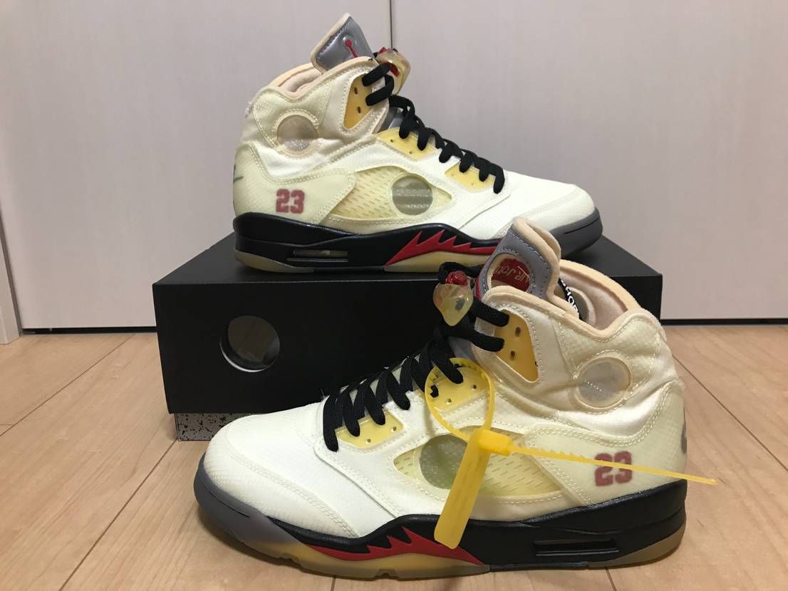 Off-White × Nike Air Jordan 5 "Sail"