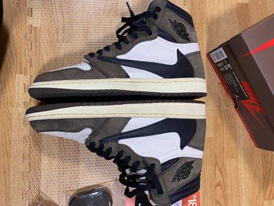 Travis Scott × Nike Air Jordan 1 Retro High OG TS SP "Sail/Dark Mocha"