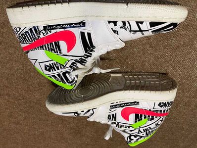 NIKE AIR JORDAN 1 MID "ALL OVER LOGOS"