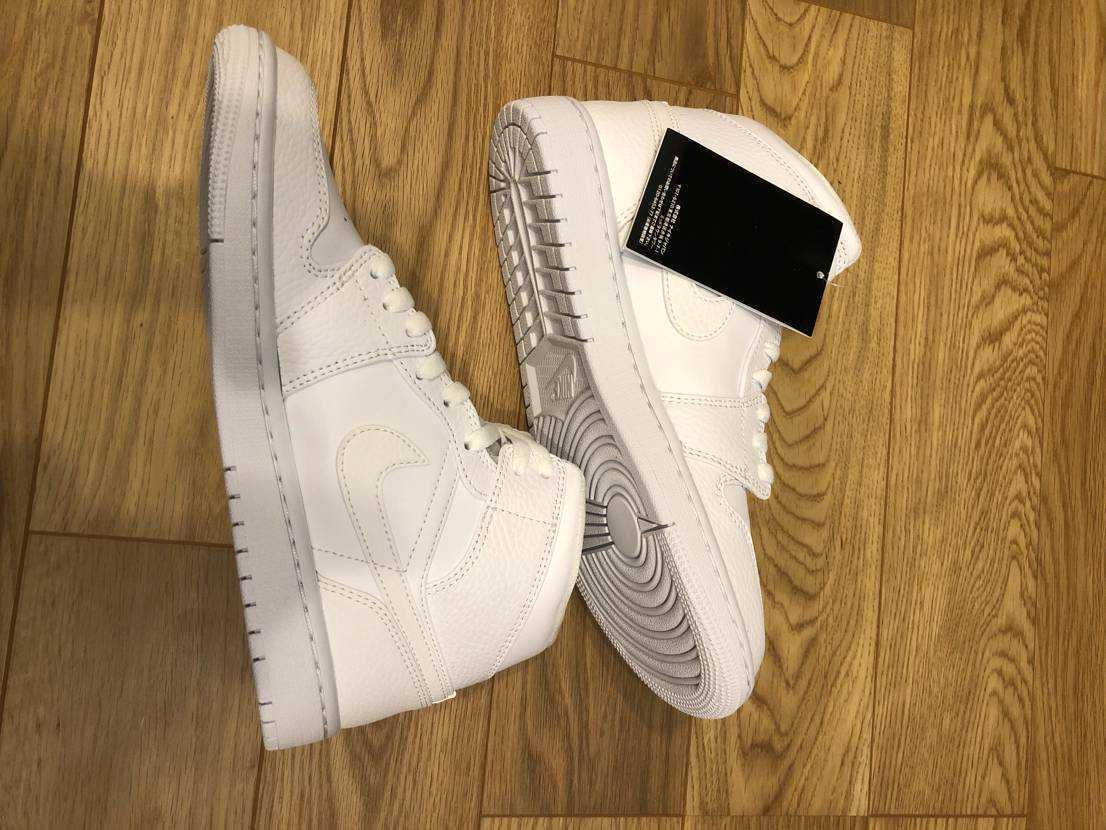Nike Air Jordan 1 Mid "Triple White"(2020)