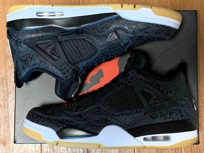 Nike Air Jordan 4 Retro "Laser Black/Gum"