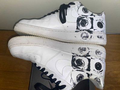 Supreme × COMME des GARCONS SHIRT × Nike Air Force 1 Low "White"