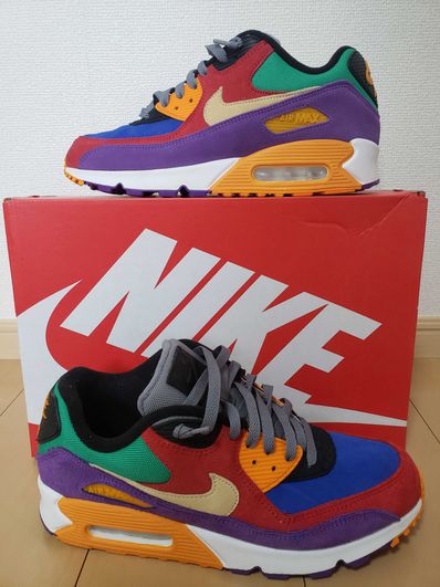 NIKE AIR MAX 90 "VIOTECH UNIVERSITYRED/PALE VANILLA/HYPER GRAPE"